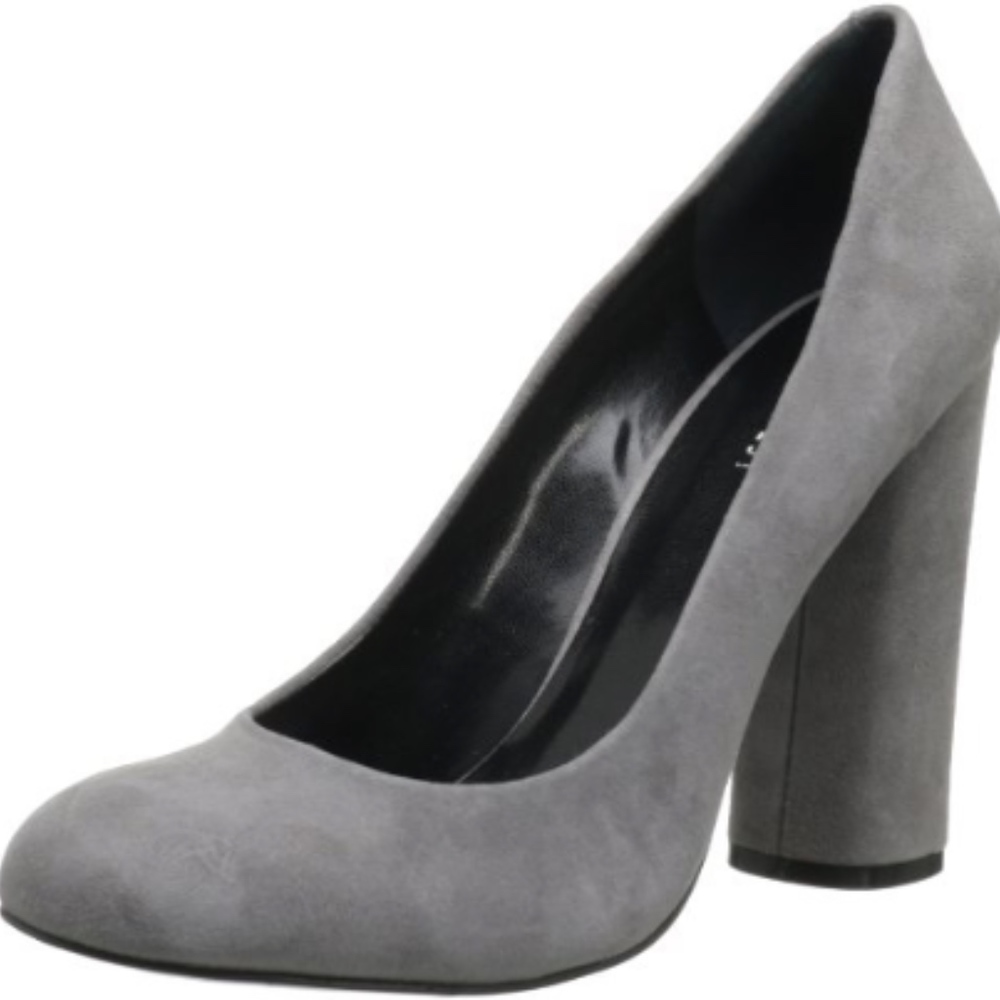 Nine west grey suede heels